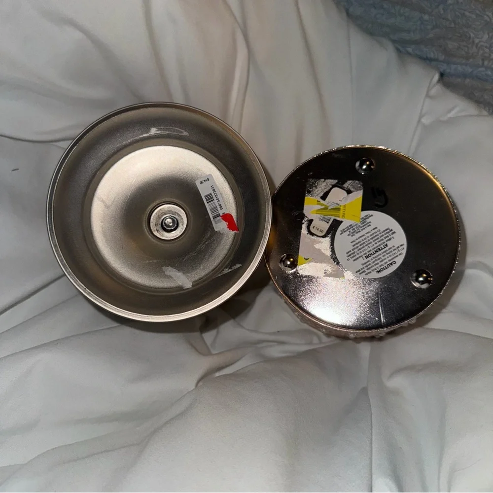 Bath & Body Works Elegant Silver and Gold‎ Owl Candle Holders